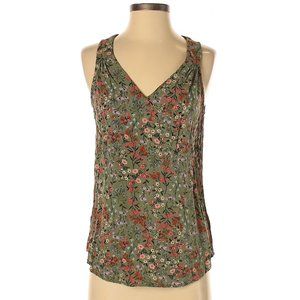 Old Navy Spring Green Floral Sleeveless Rayon Top S NWOT